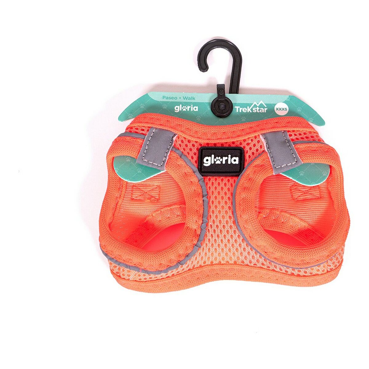 Pettorina regolabile arancione per cani Gloria Air Mesh Trek Star taglia XXXS 18-20 cm