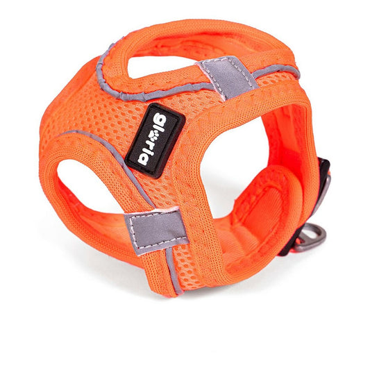 Pettorina regolabile arancione per cani Gloria Air Mesh Trek Star taglia XXXS 18-20 cm