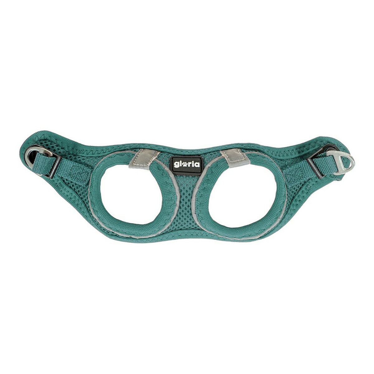 Pettorina regolabile turchese per cani Gloria Air Mesh Trek Star taglia XXXS 18-20 cm
