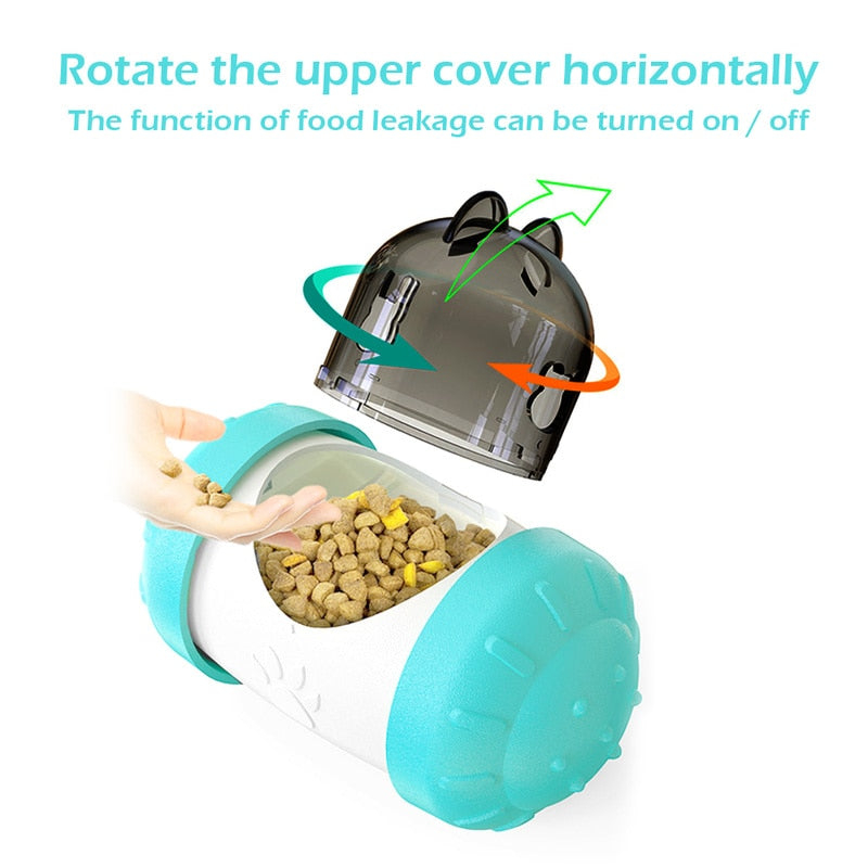 Pet Dog Cat Tumbler Toy Interactive Food Dispensing Ball Treat Puzzle IQ Training Feeder Slow Eating Toys Pet Product-2
