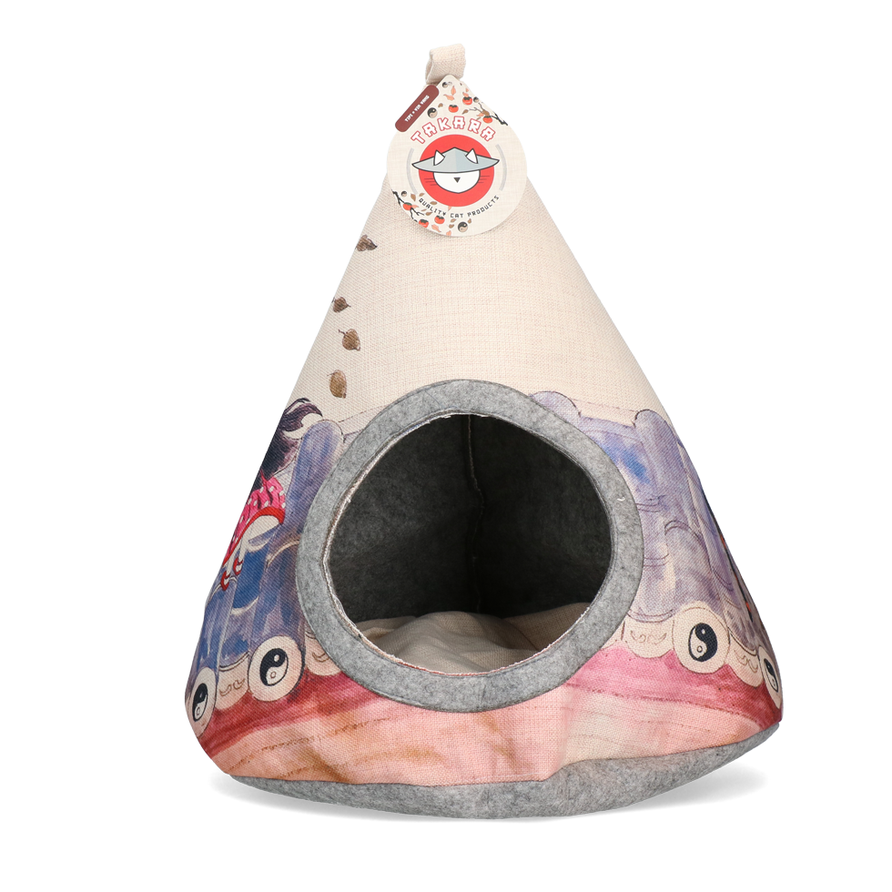 Takara tipi per gatti con cuscino morbido – cuccia elegante 42x56 cm