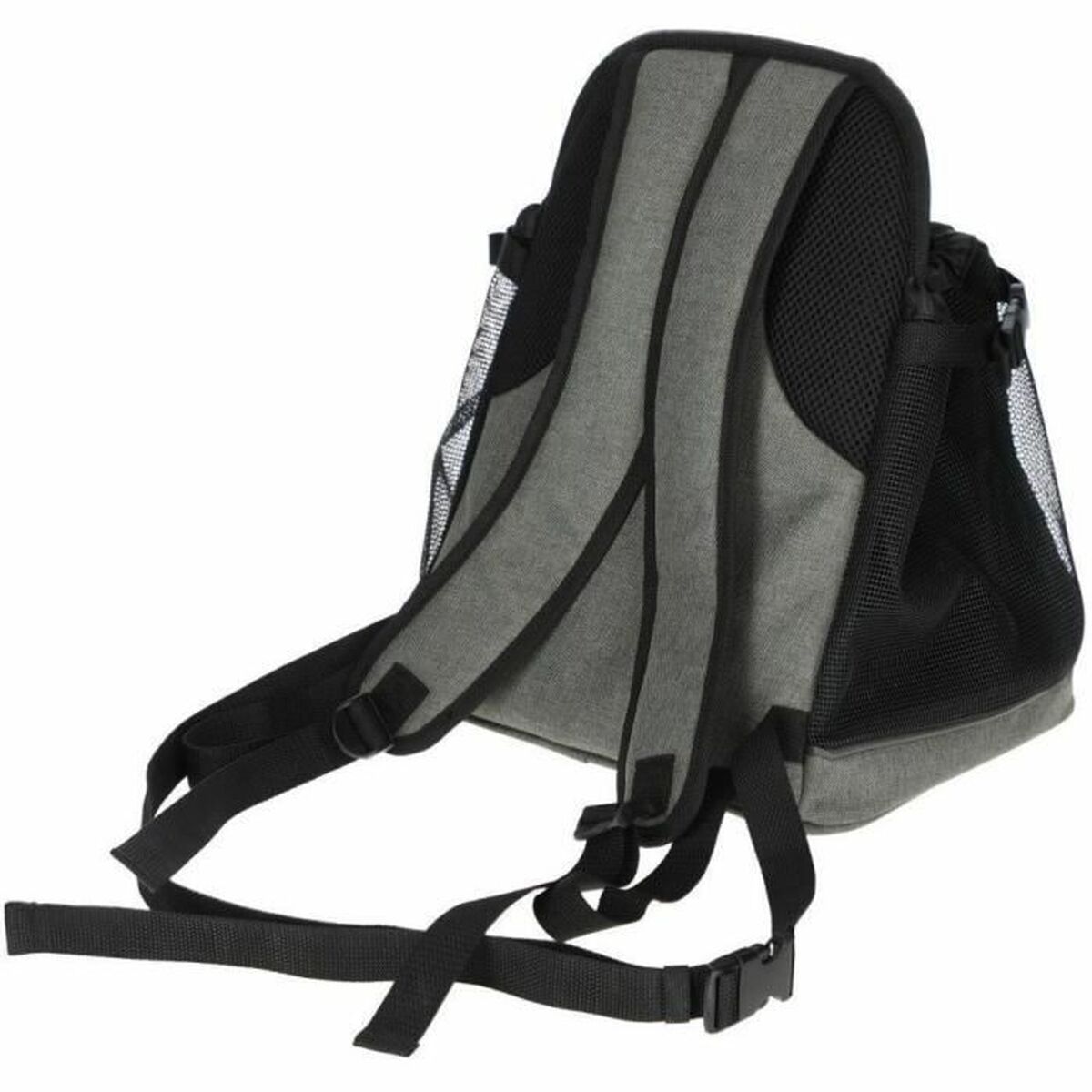 Trasportino Kerbl nero per cani fino a 8 kg, in plastica resistente, comodo e ventilato