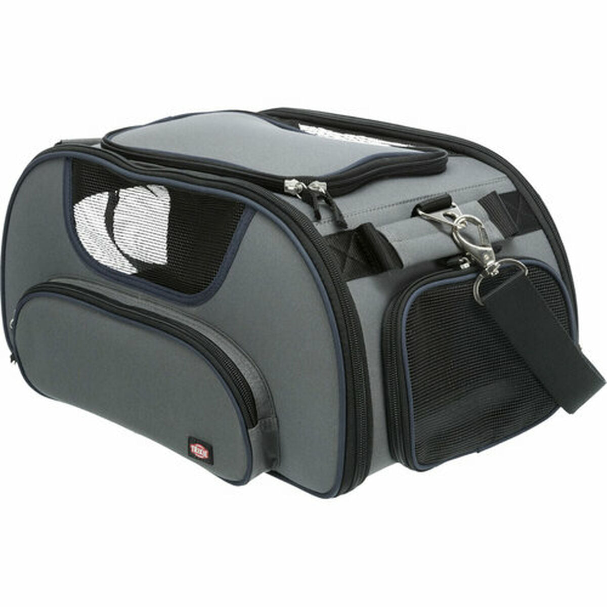 Borsa per Animali Trixie Airline Wings Blu Grigia (28 × 23 × 46 cm)-13