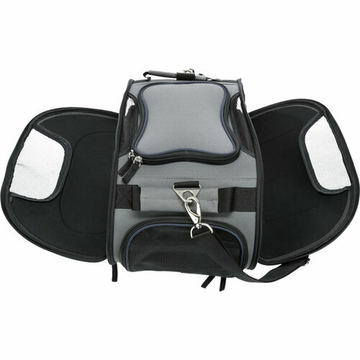 Borsa per Animali Trixie Airline Wings Blu Grigia (28 × 23 × 46 cm)-5