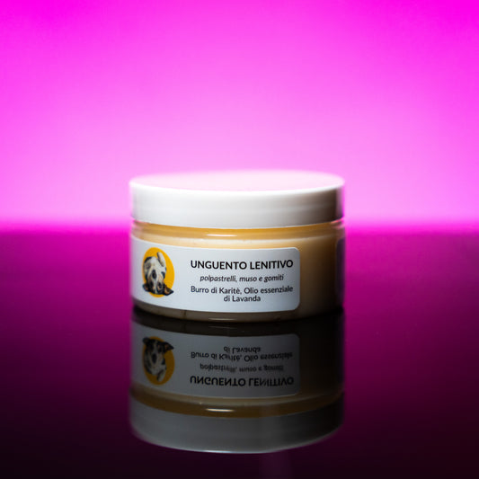 Unguento lenitivo naturale BiZa Pets per cani – protegge polpastrelli, muso e gomiti