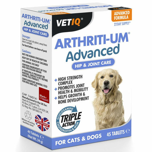 VetIQ Arthriti-UM Advanced integratore articolazioni – 45 compresse