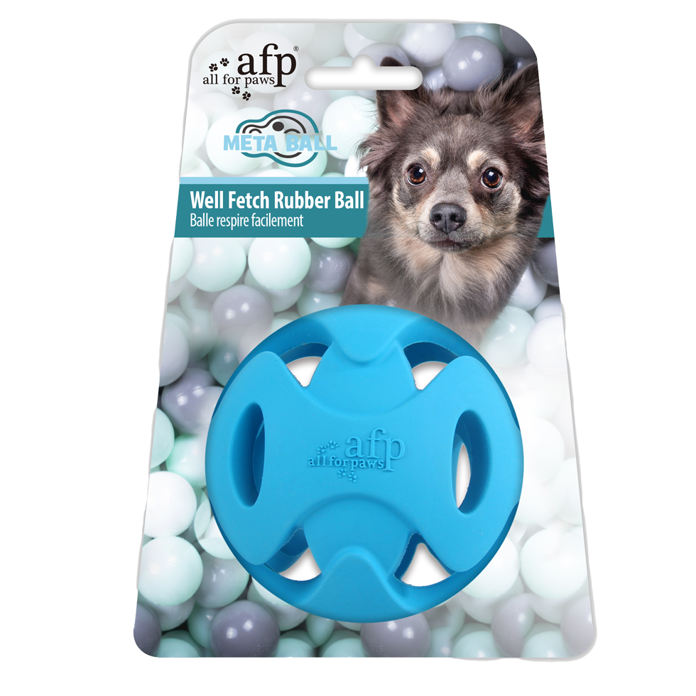 Palla AFP Meta Ball Well Fetch traspirante per cani, diametro 6,3 cm