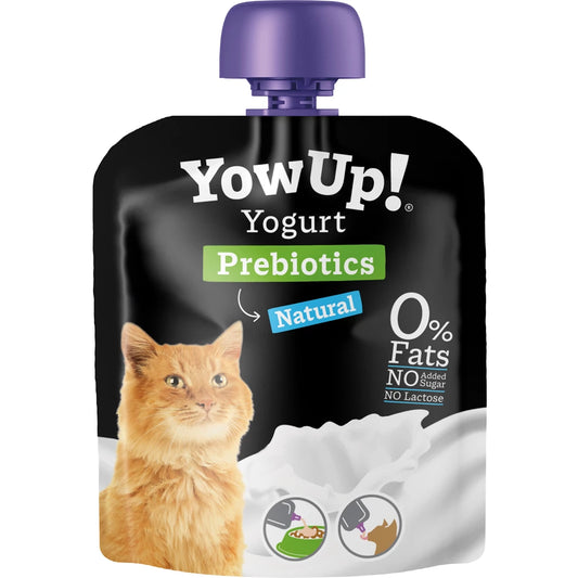 YowUp! Yogurt Naturale per Gatti con Prebiotici – 0% Grassi e Lattosio