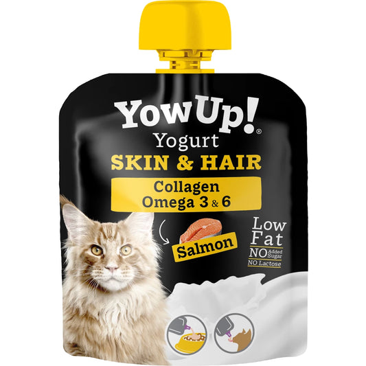 Yogurt al salmone per gatti YowUp! con Omega 3-6 e collagene