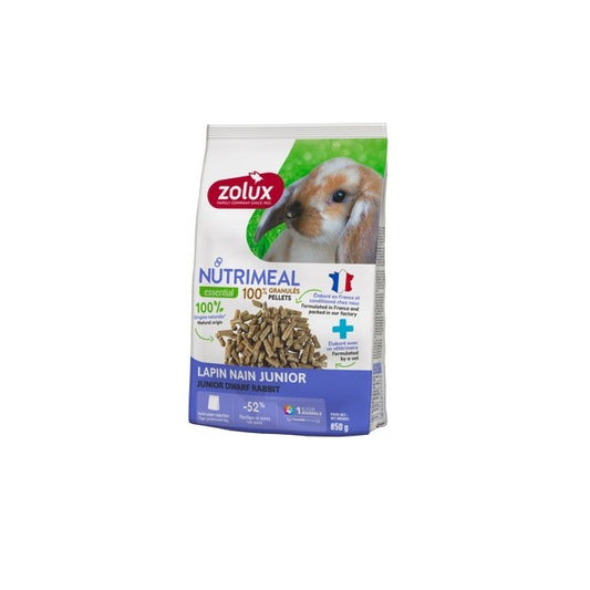 Zolux Nutrimeal Junior per conigli nani 850g – Mangime naturale per la crescita sana